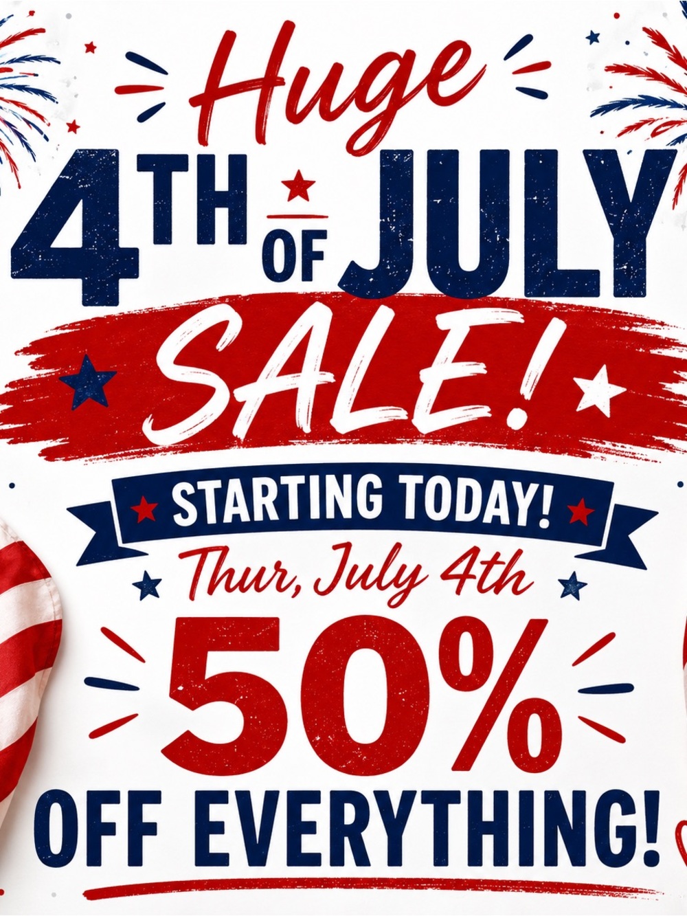4th of July sale